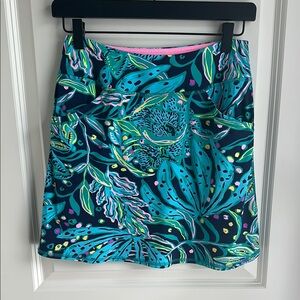 Lilly Pulitzer Blue A-Line Skort Luxletic XS